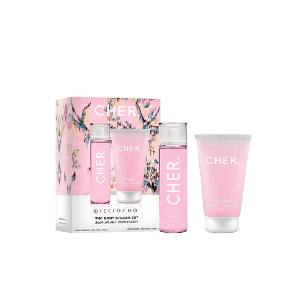 ESTUCHE CHER 18 (BODY SPLASH+BODY LOTION)