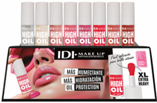 EXHIBIDOR IDI LABIALES HIGH OIL 32 UNID