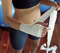 [2269] VENDA DEPORTIVA ELASTICA BLANCA 6U 7CM