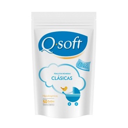 [8606] TOALLITAS BABY CLASICAS Q-SOFT 50U