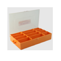 [3391] CAJITA ORGANIZADORA 12 CAVIDADES  16X10X3 CM ALTO